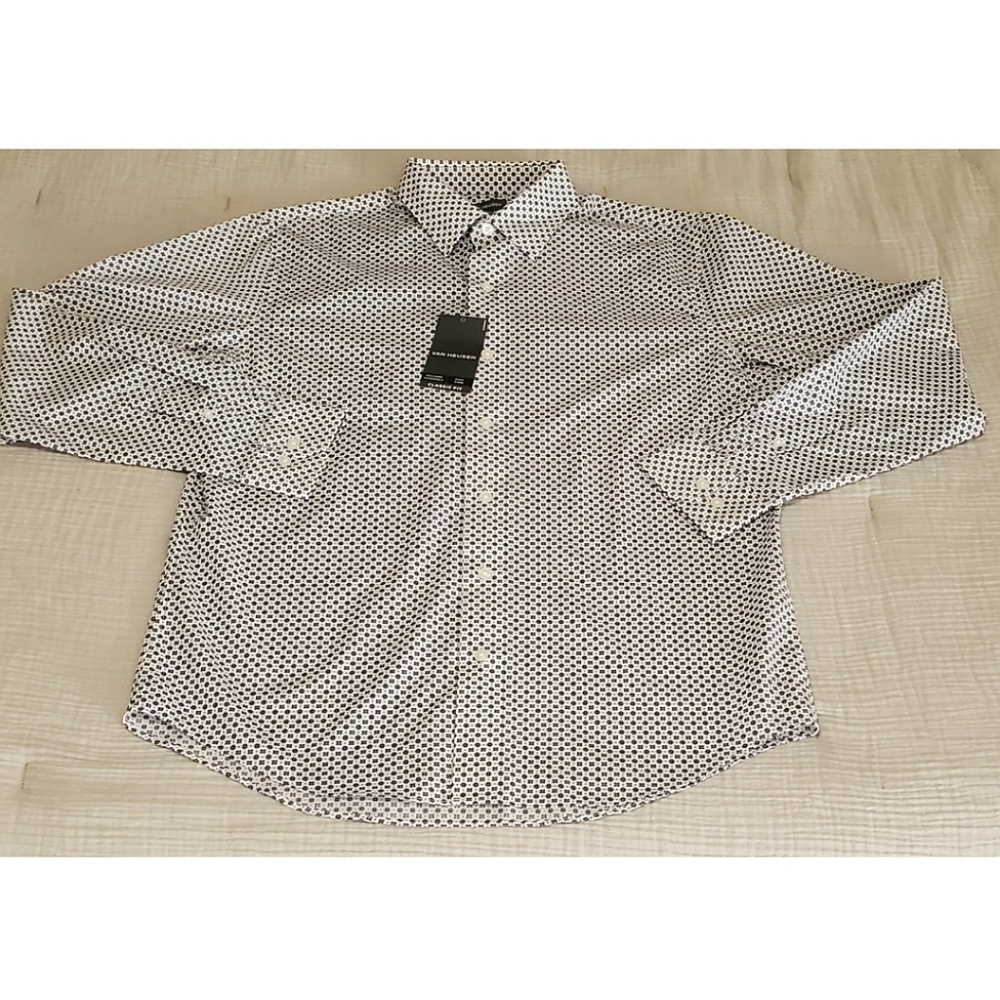 Men's Van Heusen (Classic Fit) Long Sleeve Dress Shirt | M - 15/15.5 | (NWT)